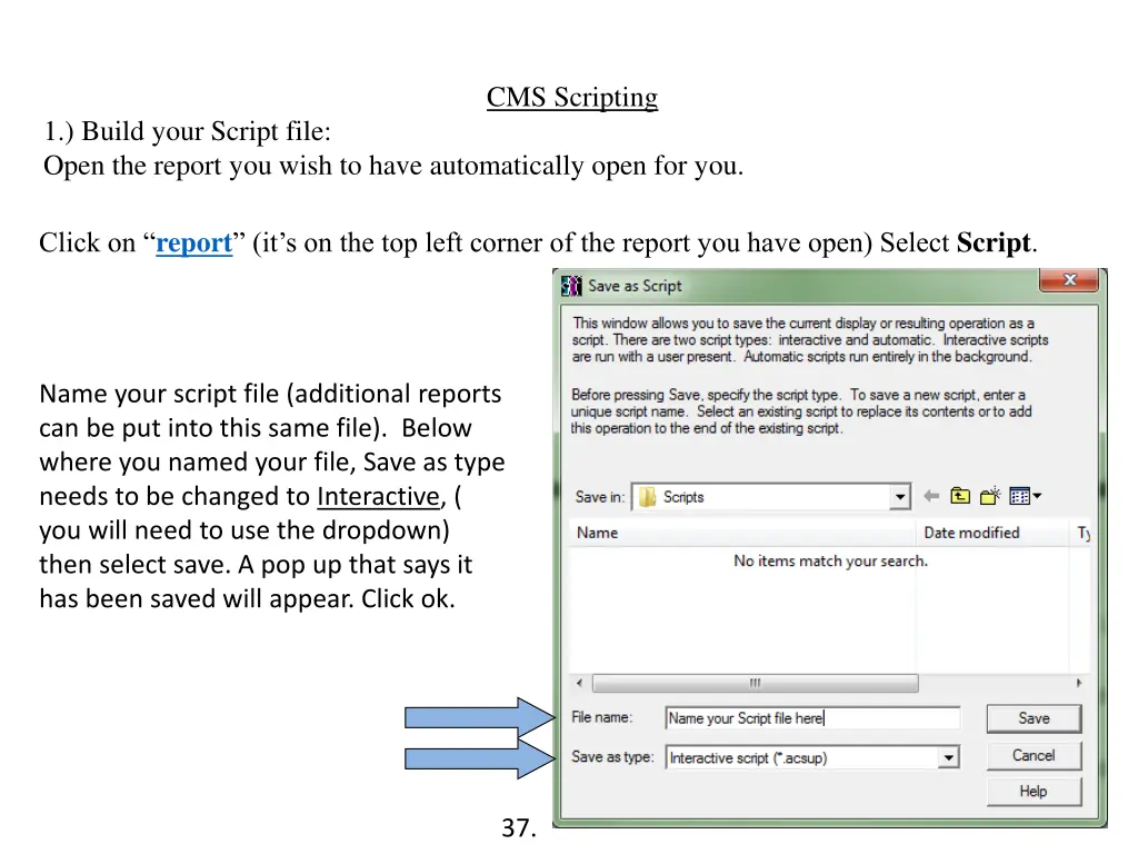 cms scripting