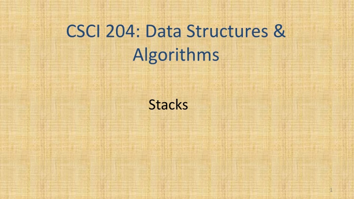 csci 204 data structures algorithms