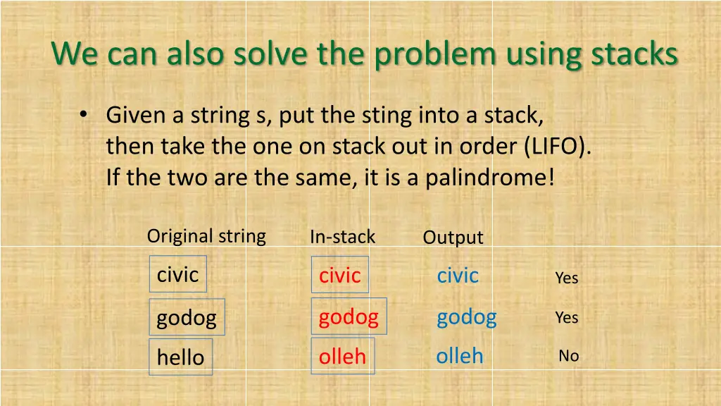 we can also solve the problem using stacks