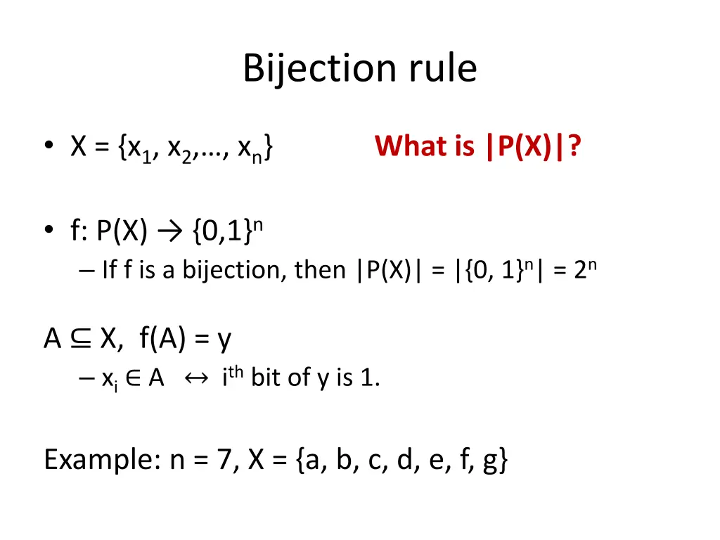 bijection rule 1