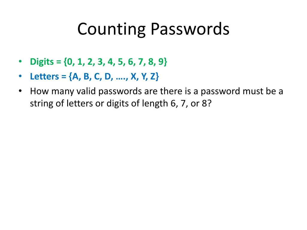 counting passwords 1