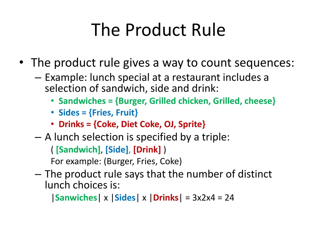 the product rule