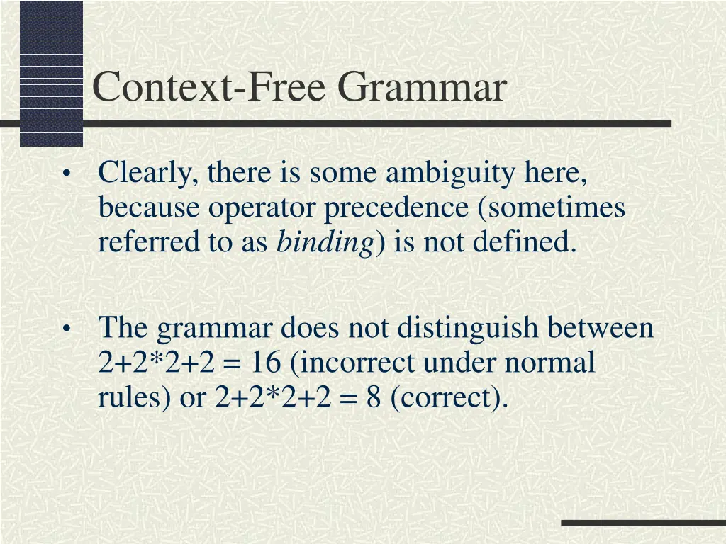 context free grammar 5