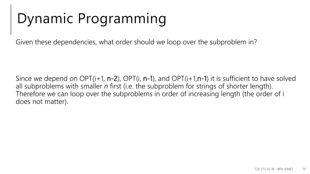 dynamic programming 7