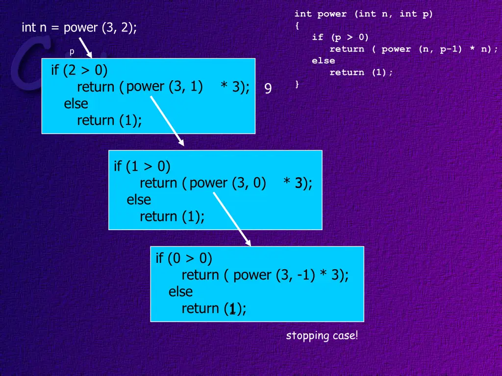 int power int n int p if p 0 return power 1