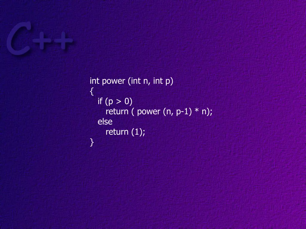 int power int n int p if p 0 return power