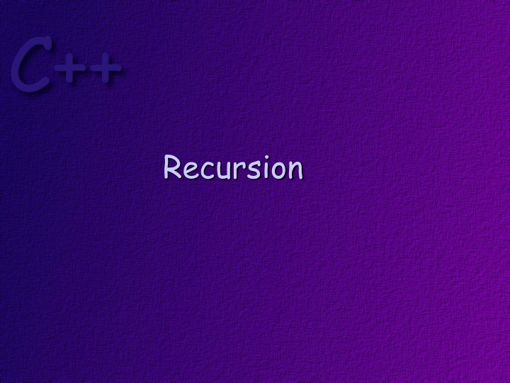 recursion