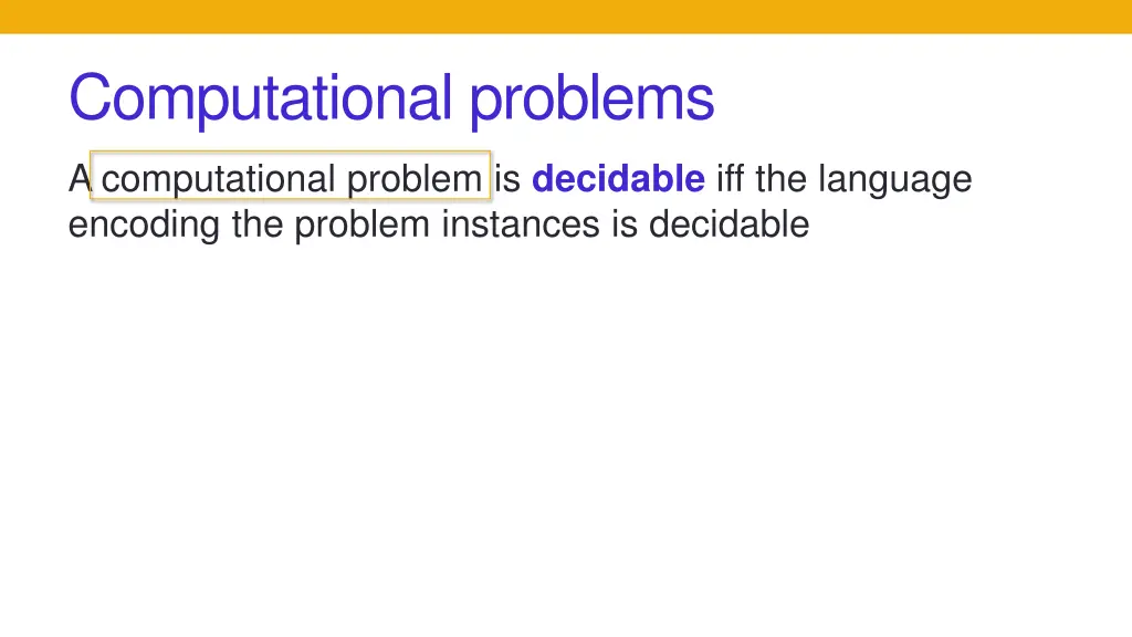 computational problems