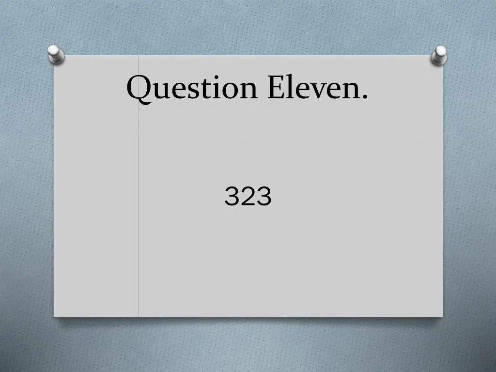 question eleven 2