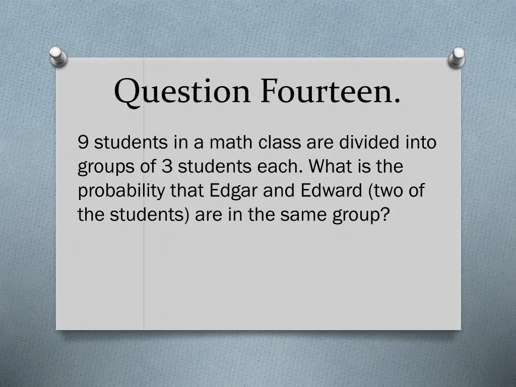 question fourteen 1