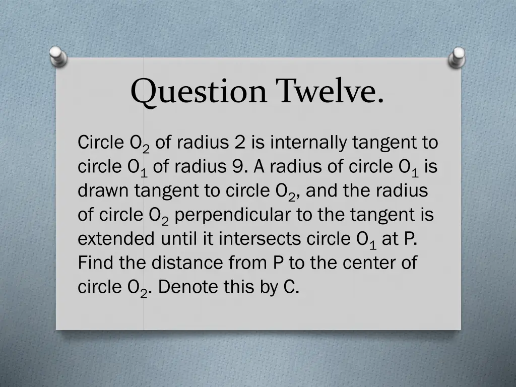 question twelve 1