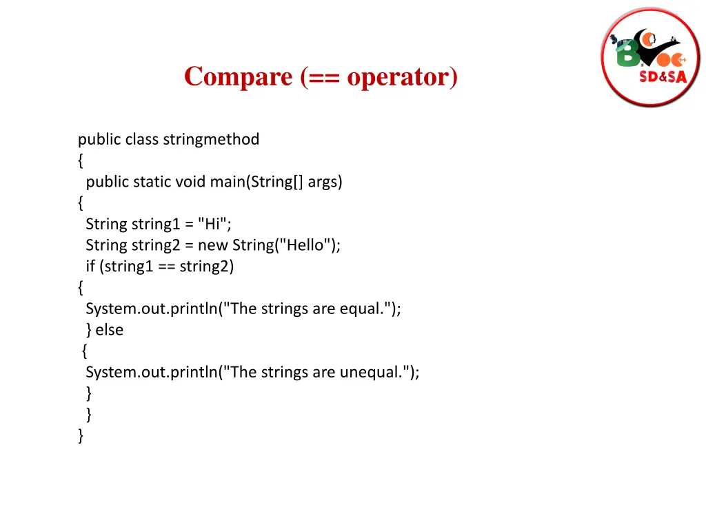 compare operator