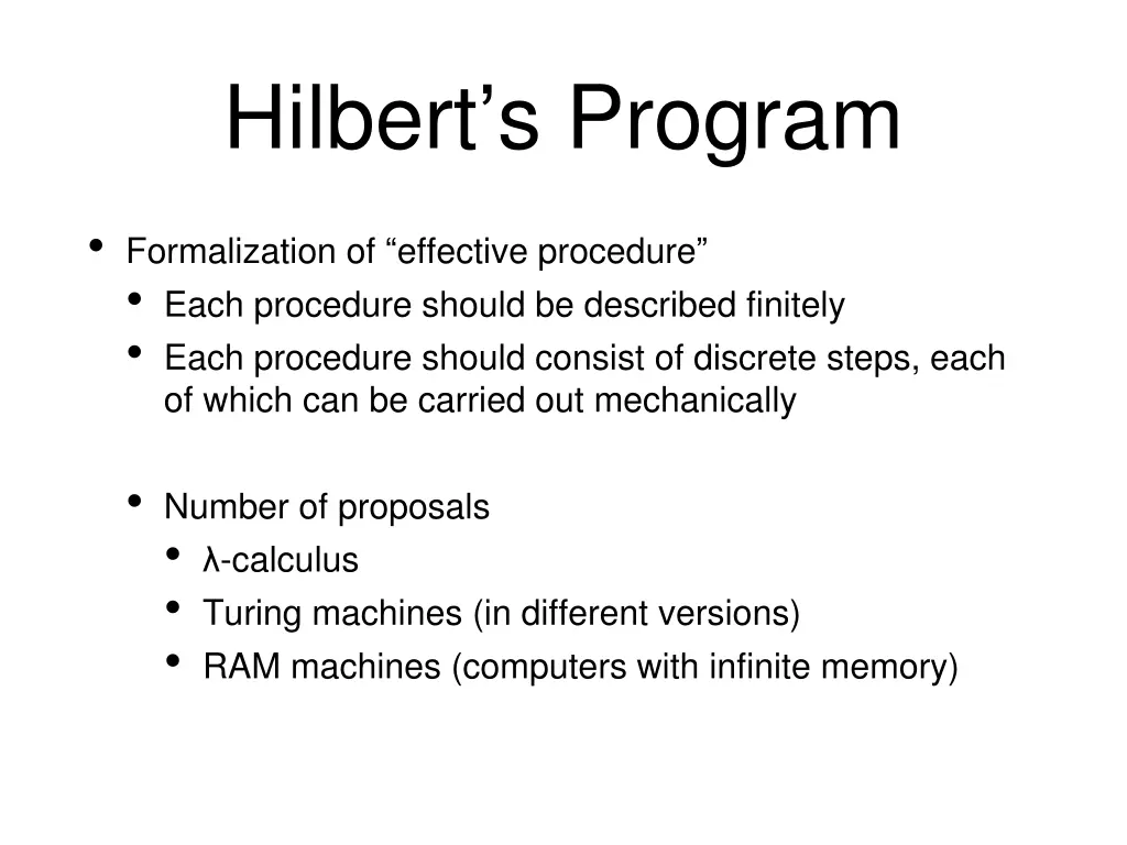 hilbert s program 3