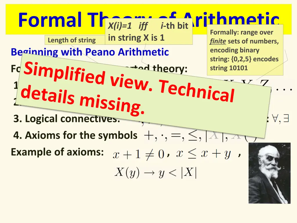 formal theory of arithmetic