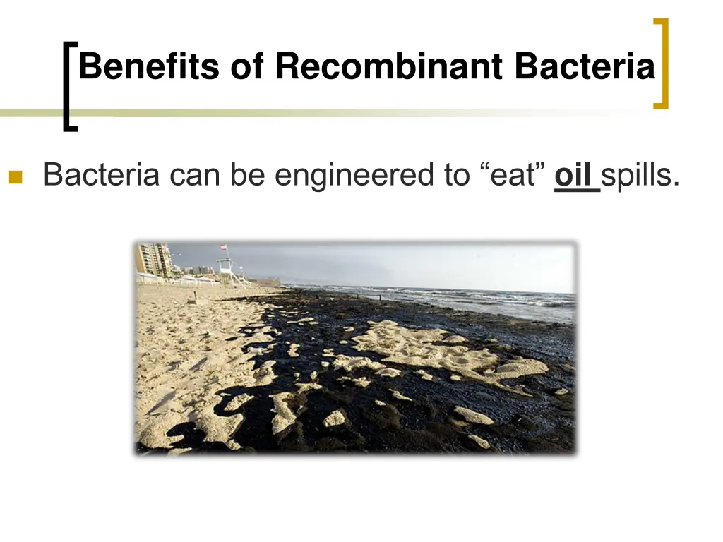 benefits of recombinant bacteria 1