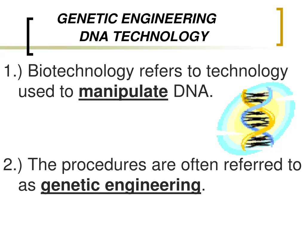 genetic engineering dna technology