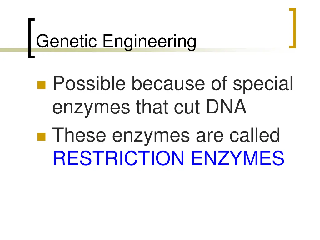 genetic engineering