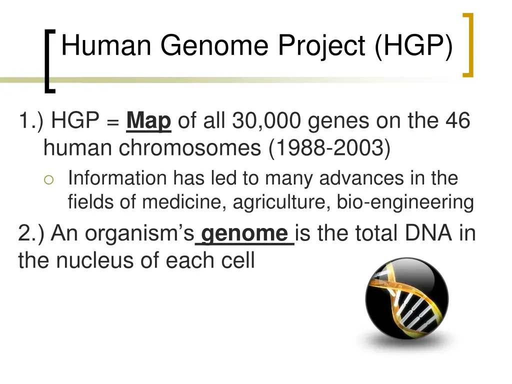 human genome project hgp