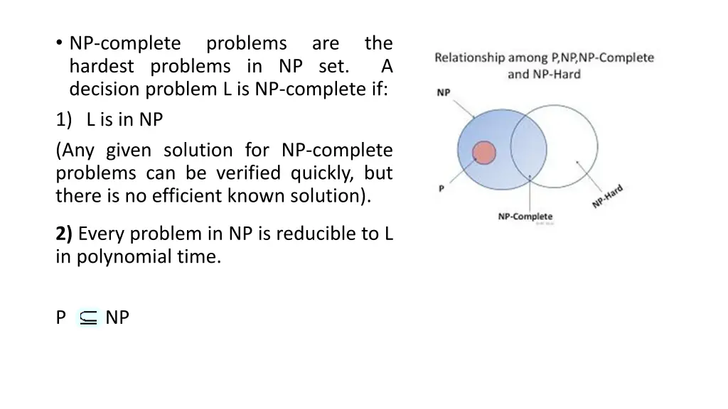 np complete hardest problems in np set decision