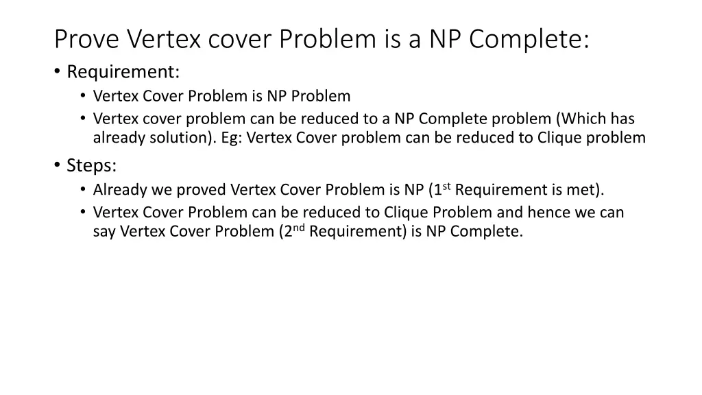 prove vertex cover problem is a np complete