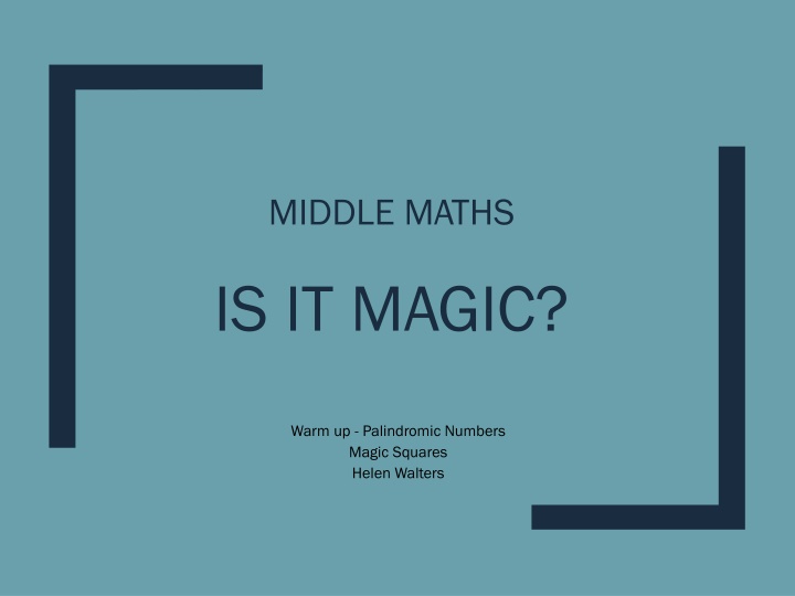 middle maths