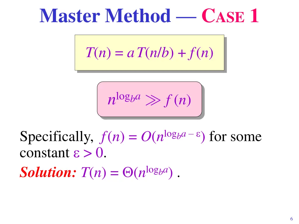 master method c ase 1