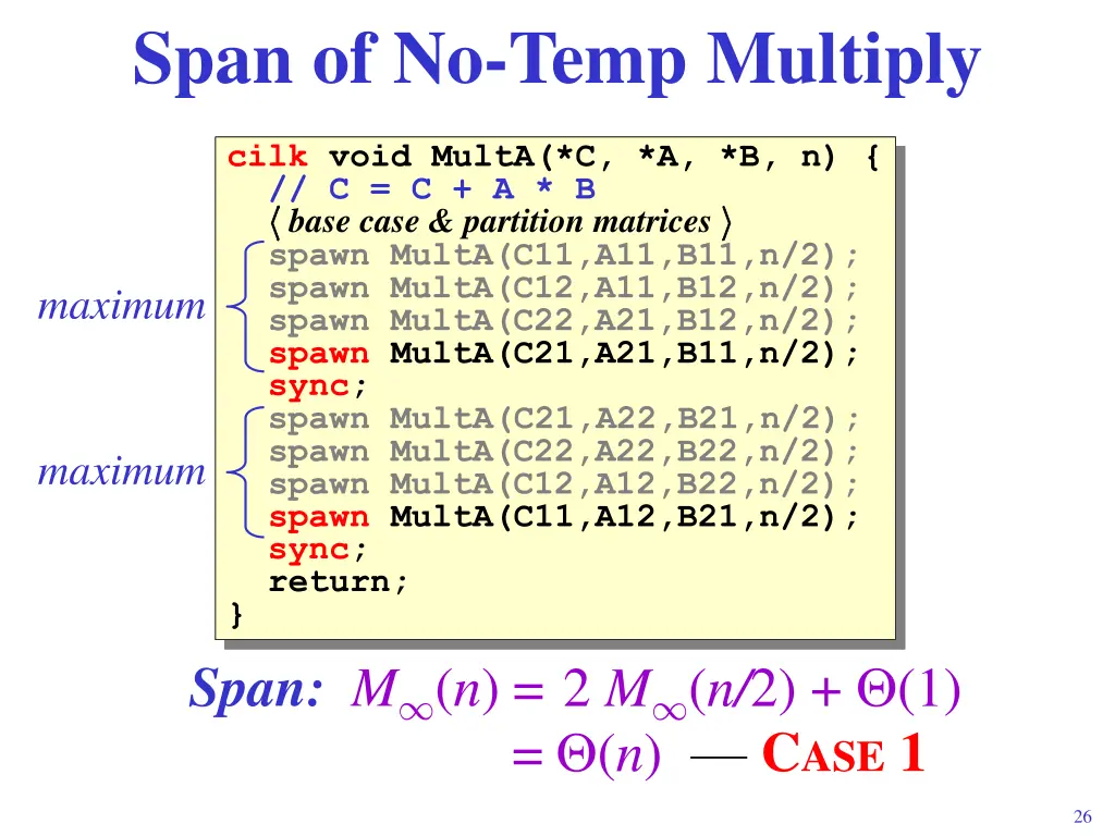 span of no temp multiply