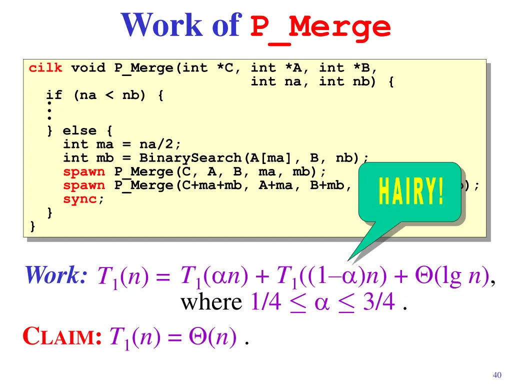 work of p merge