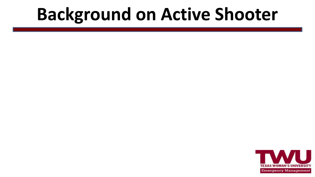 background on active shooter