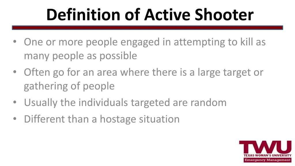 definition of active shooter