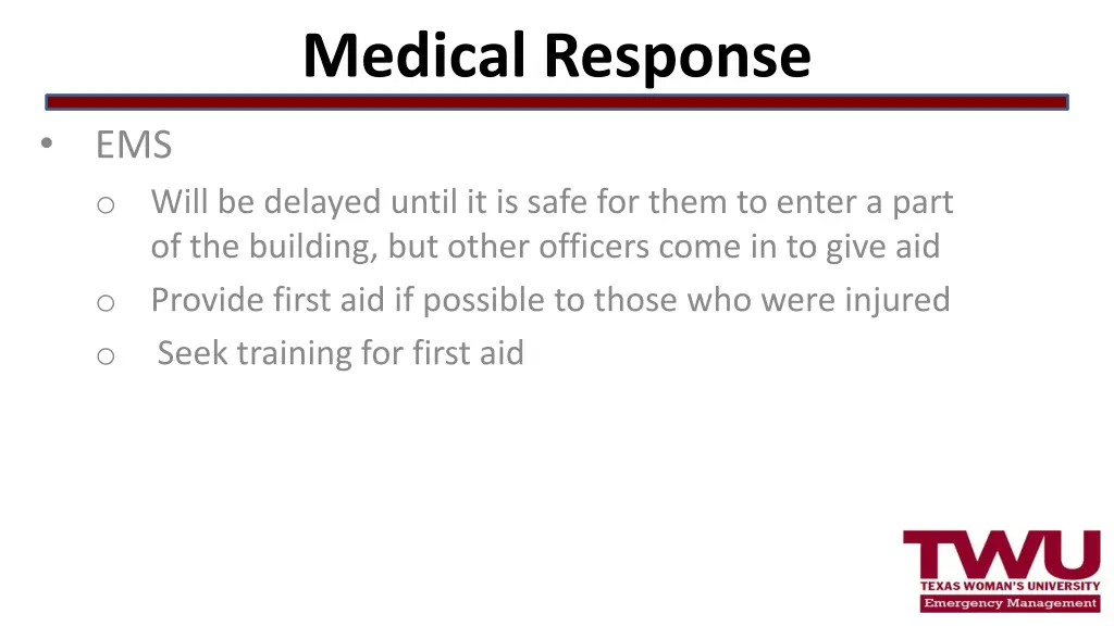 medical response