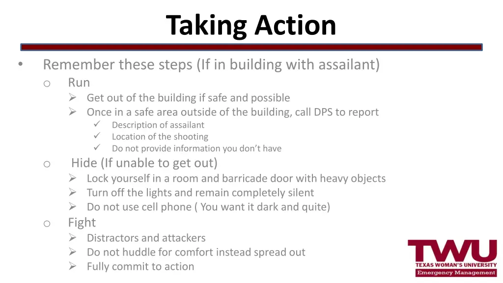 taking action 2