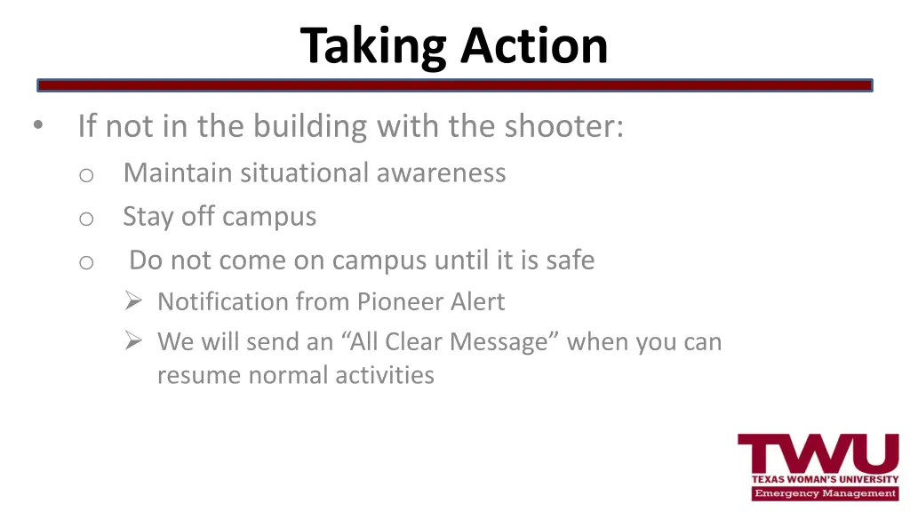 taking action 3