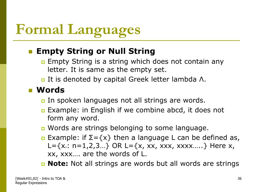 formal languages 3