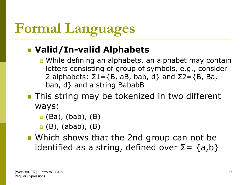 formal languages 4