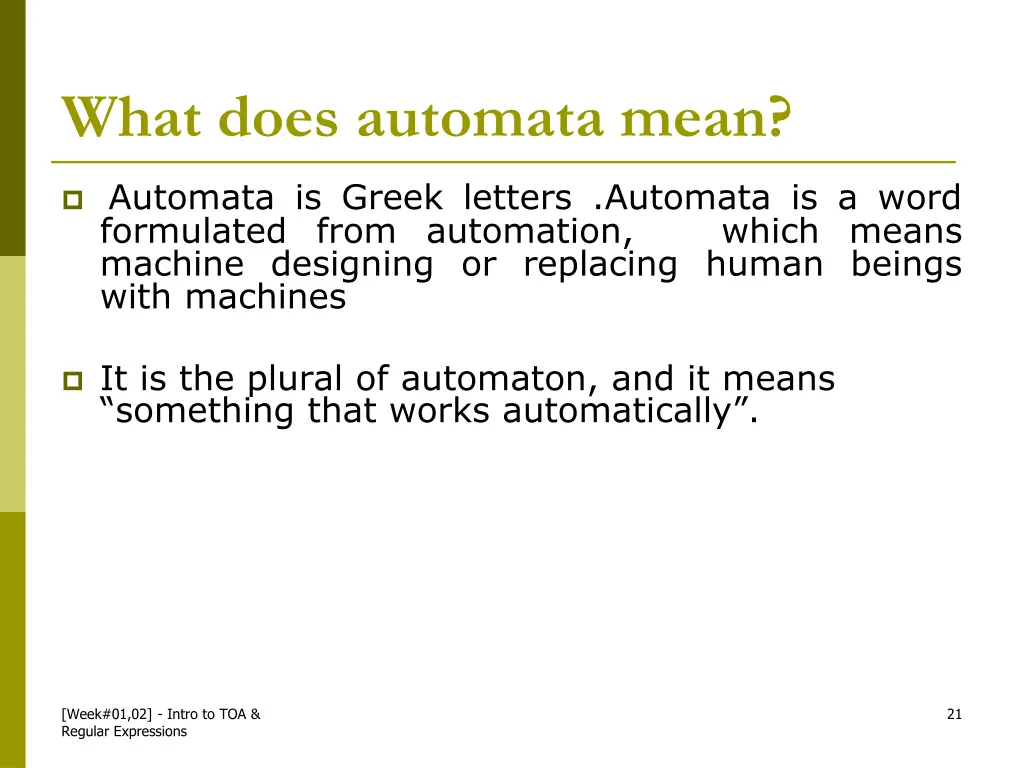 what does automata mean 6