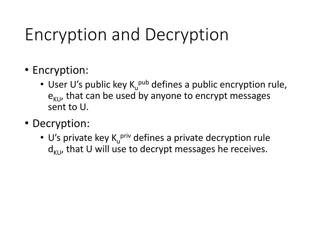 encryption and decryption