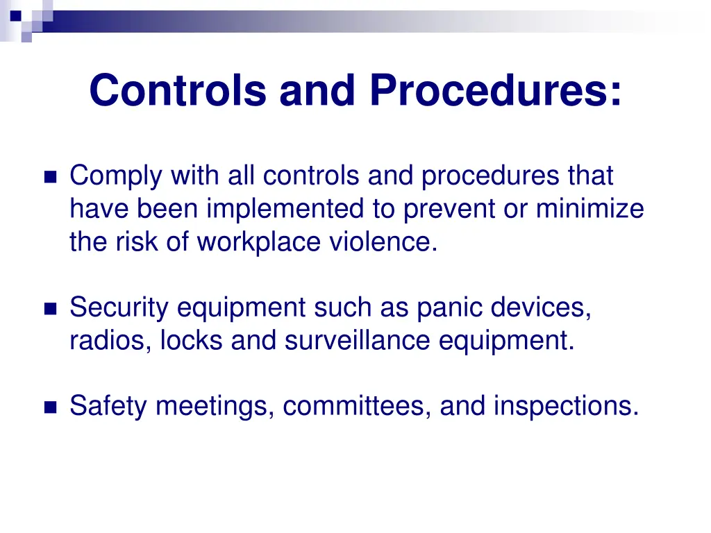 controls and procedures