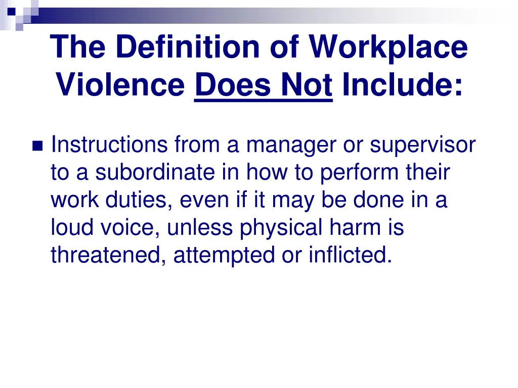 the definition of workplace violence does