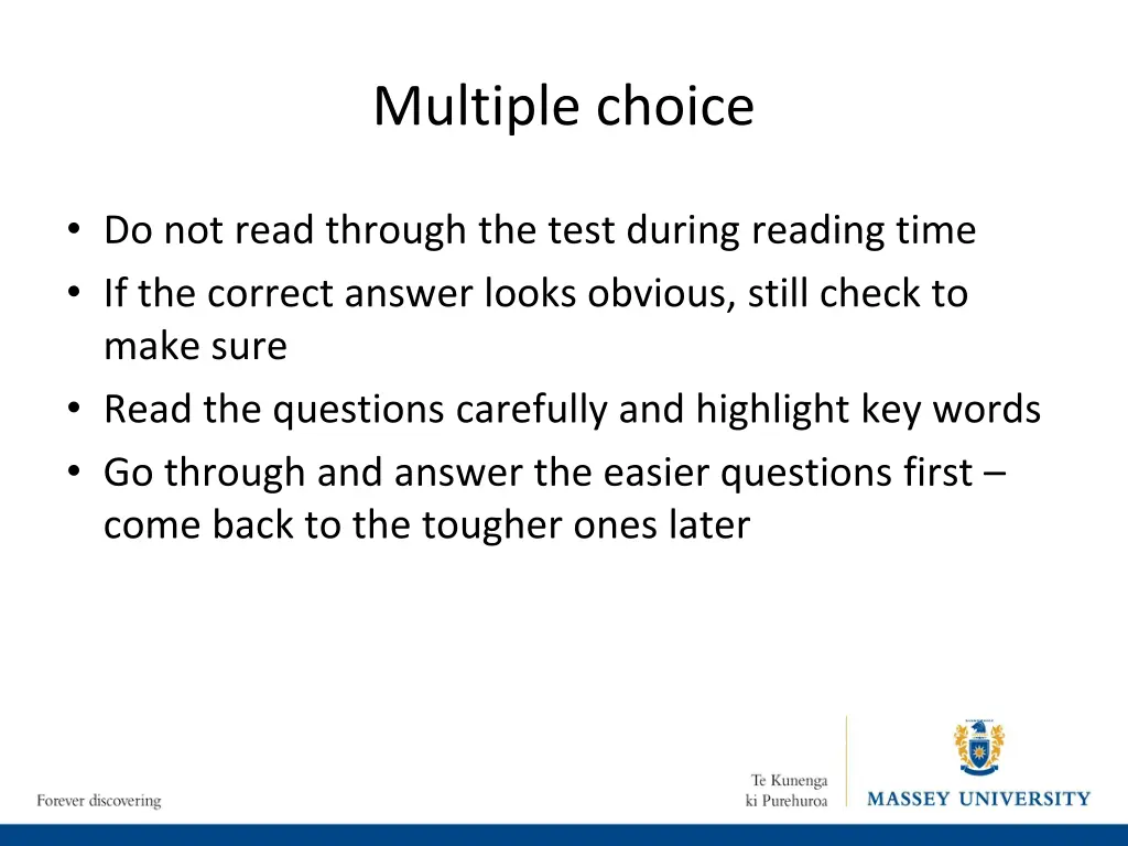 multiple choice 1