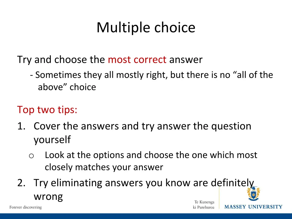 multiple choice 2