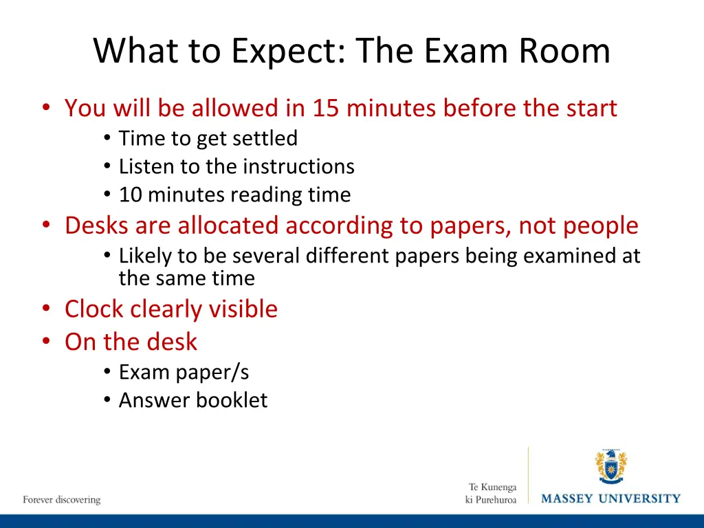 what to expect the exam room