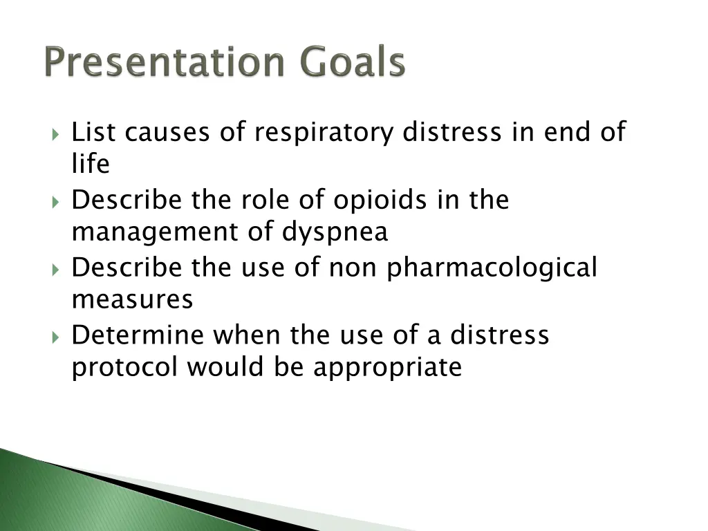 list causes of respiratory distress