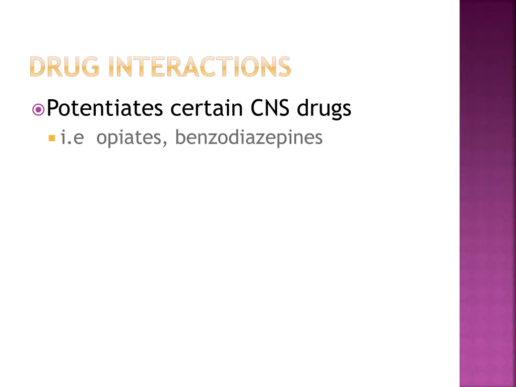 drug interactions