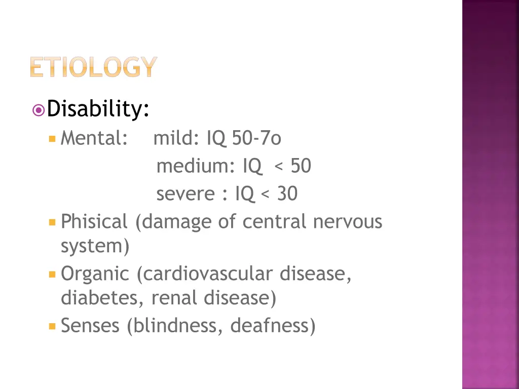 etiology 1