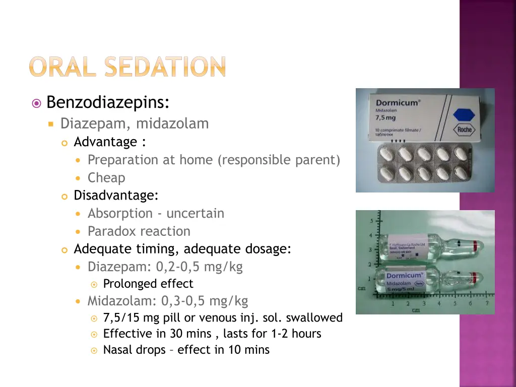 oral sedation