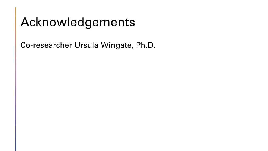 acknowledgements