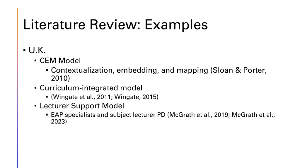 literature review examples