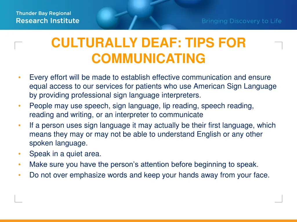 culturally deaf tips for communicating