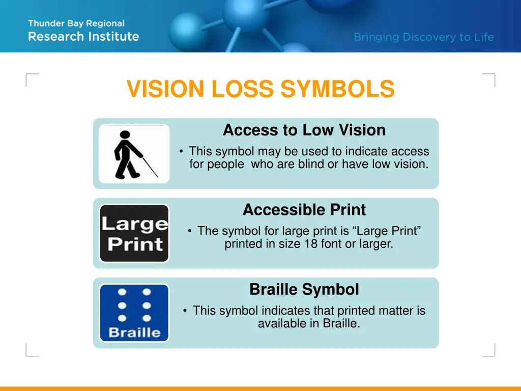 vision loss symbols